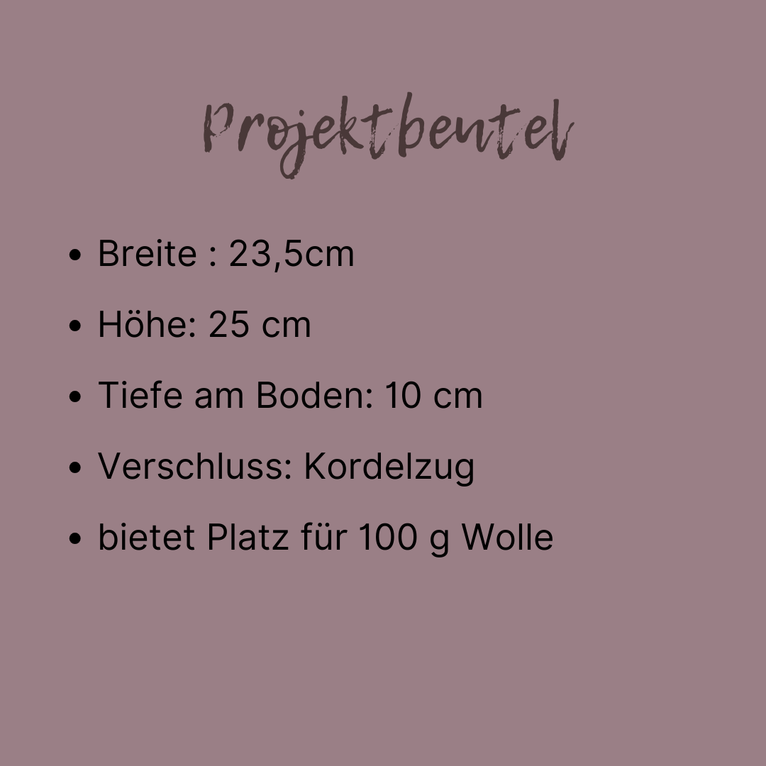 Projektbeutel | Stricktasche für unterwegs | Motiv Im Frühling