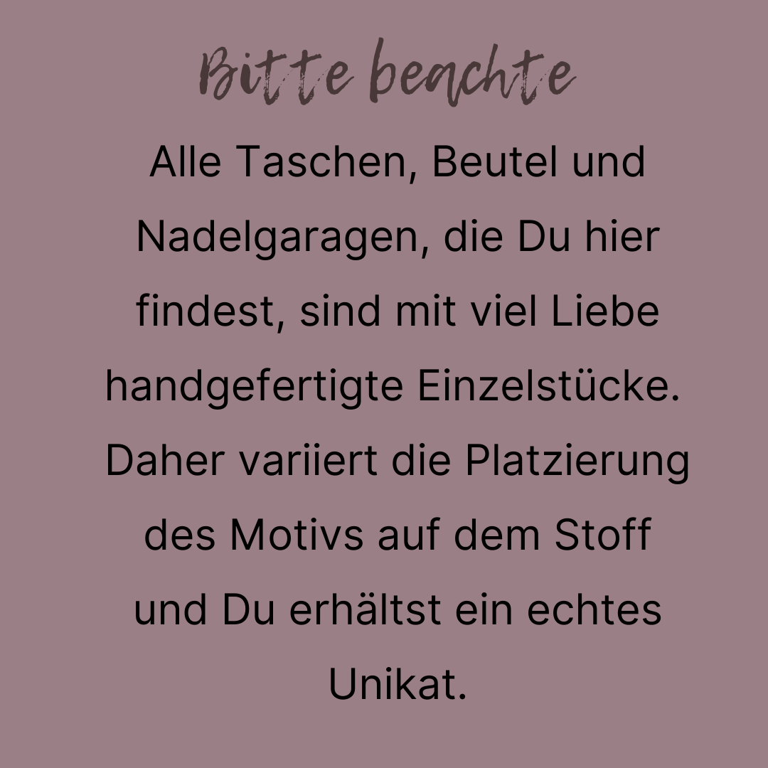 Projektbeutel | Stricktasche für unterwegs | Motiv Im Frühling