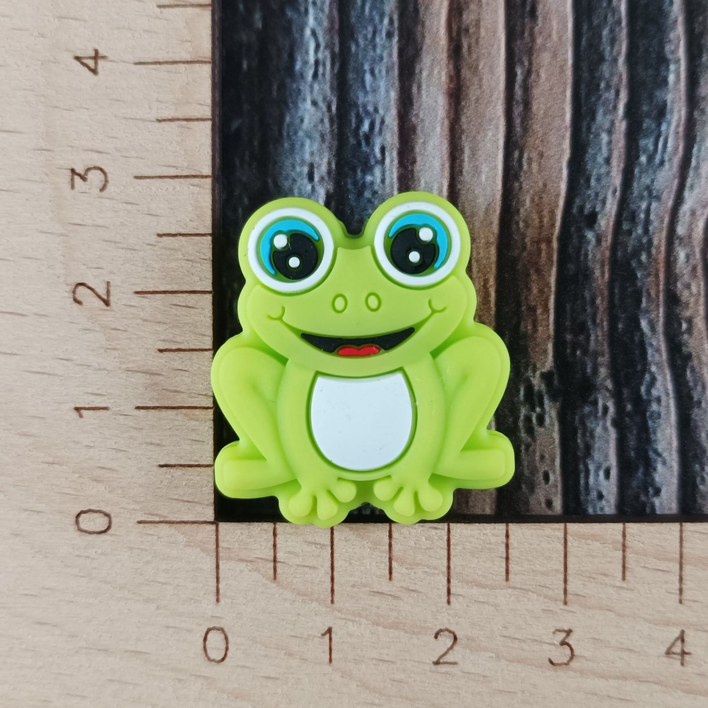 Zwei Maschenstopper aus Silikon | Motiv Frösche