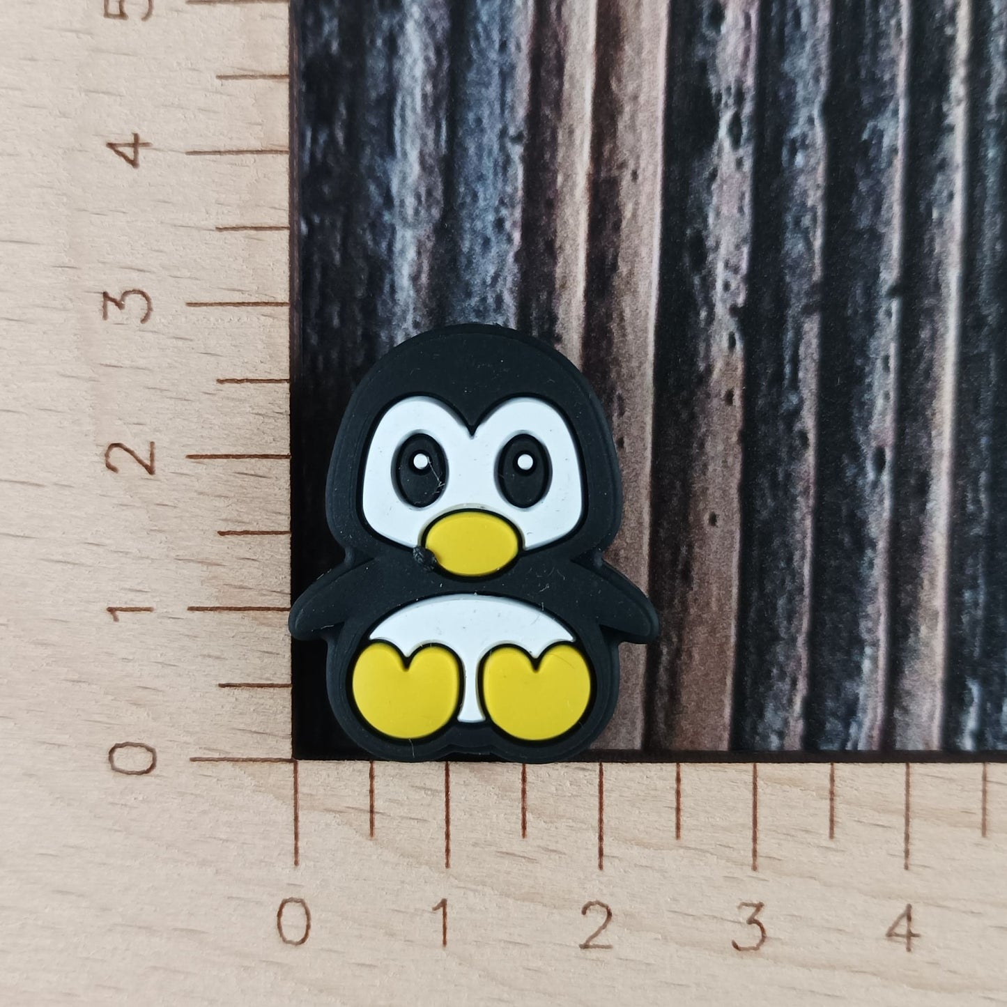 Zwei Maschenstopper aus Silikon | Motiv Pinguine