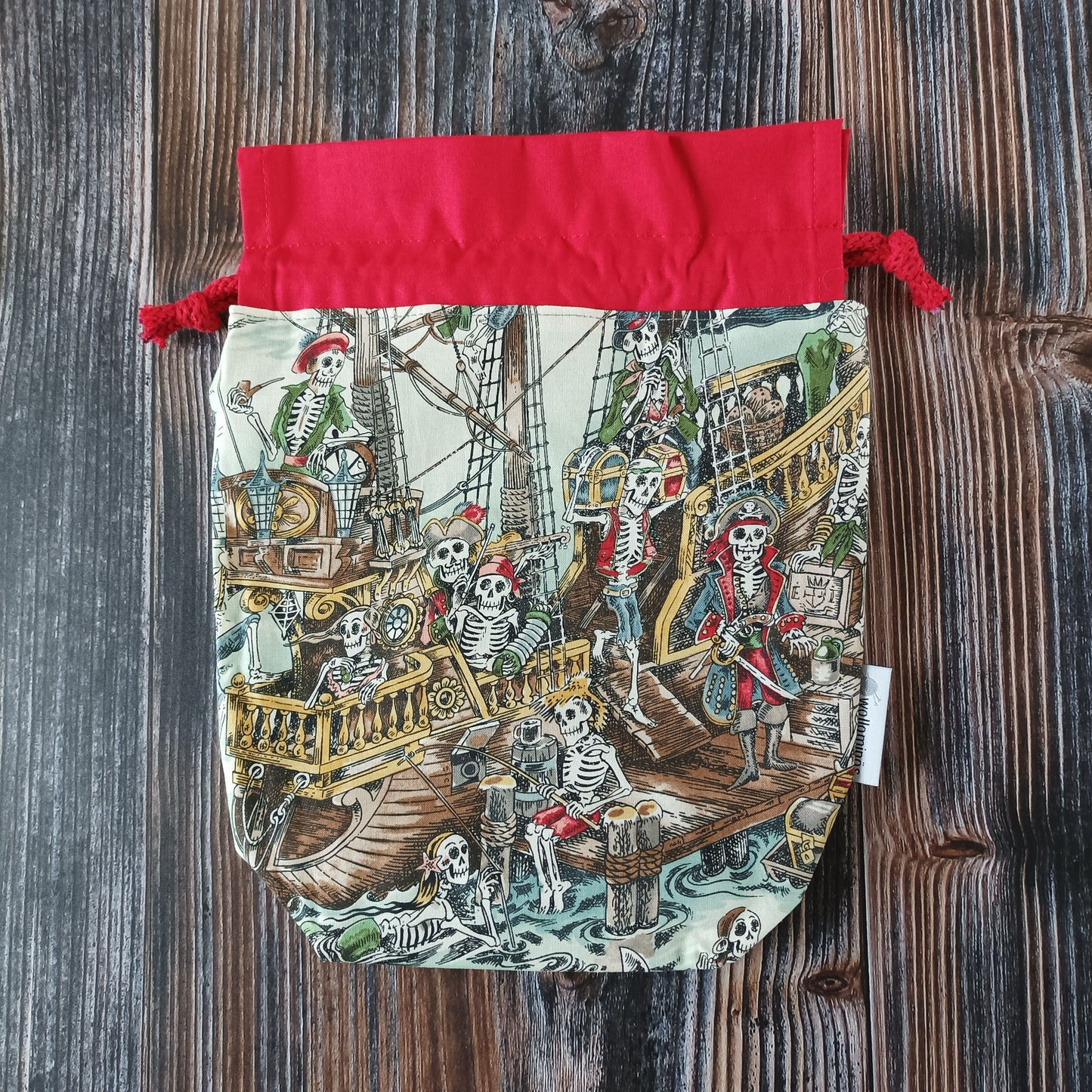 Projektbeutel | Stricktasche für unterwegs | Motiv Piraten