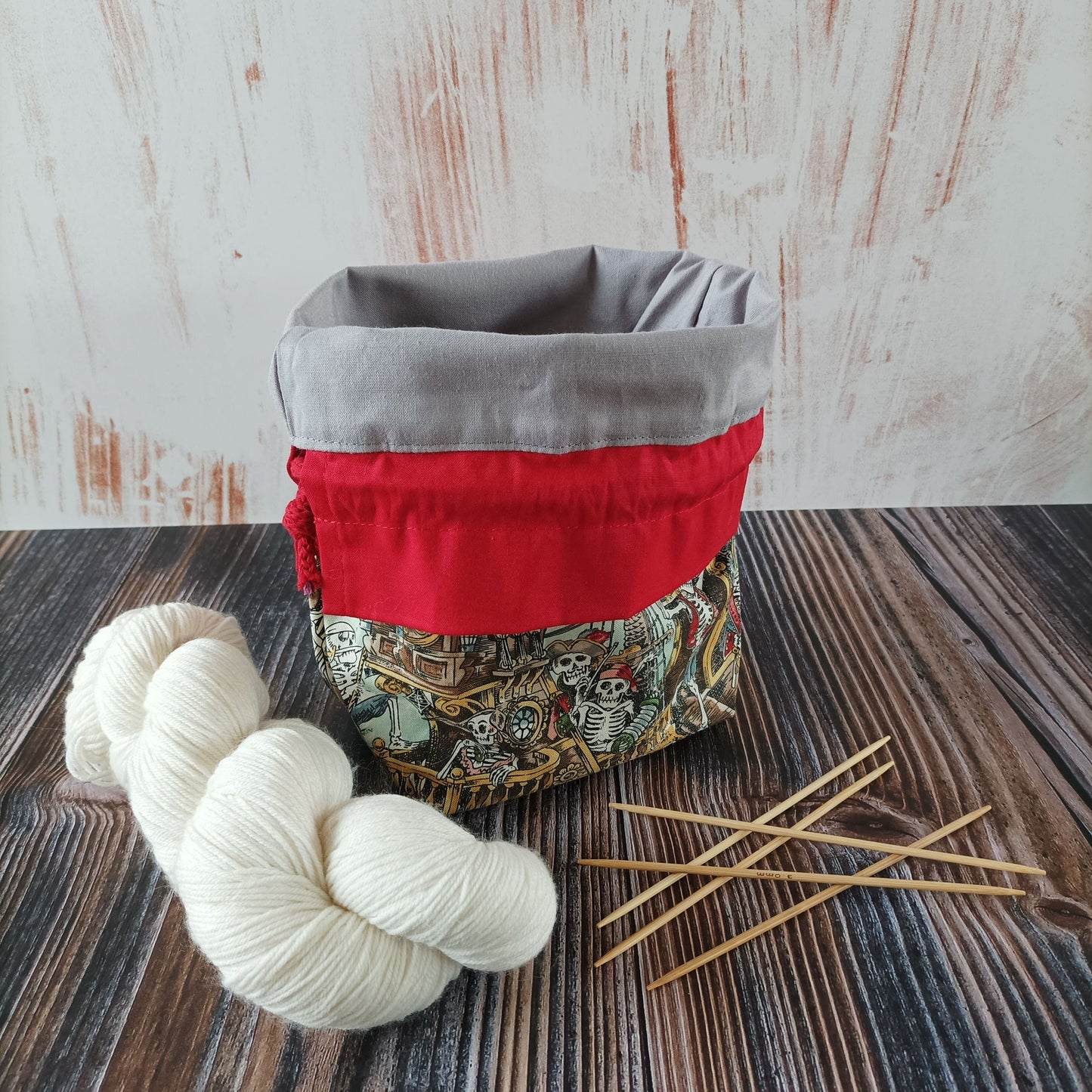 Projektbeutel | Stricktasche für unterwegs | Motiv Piraten