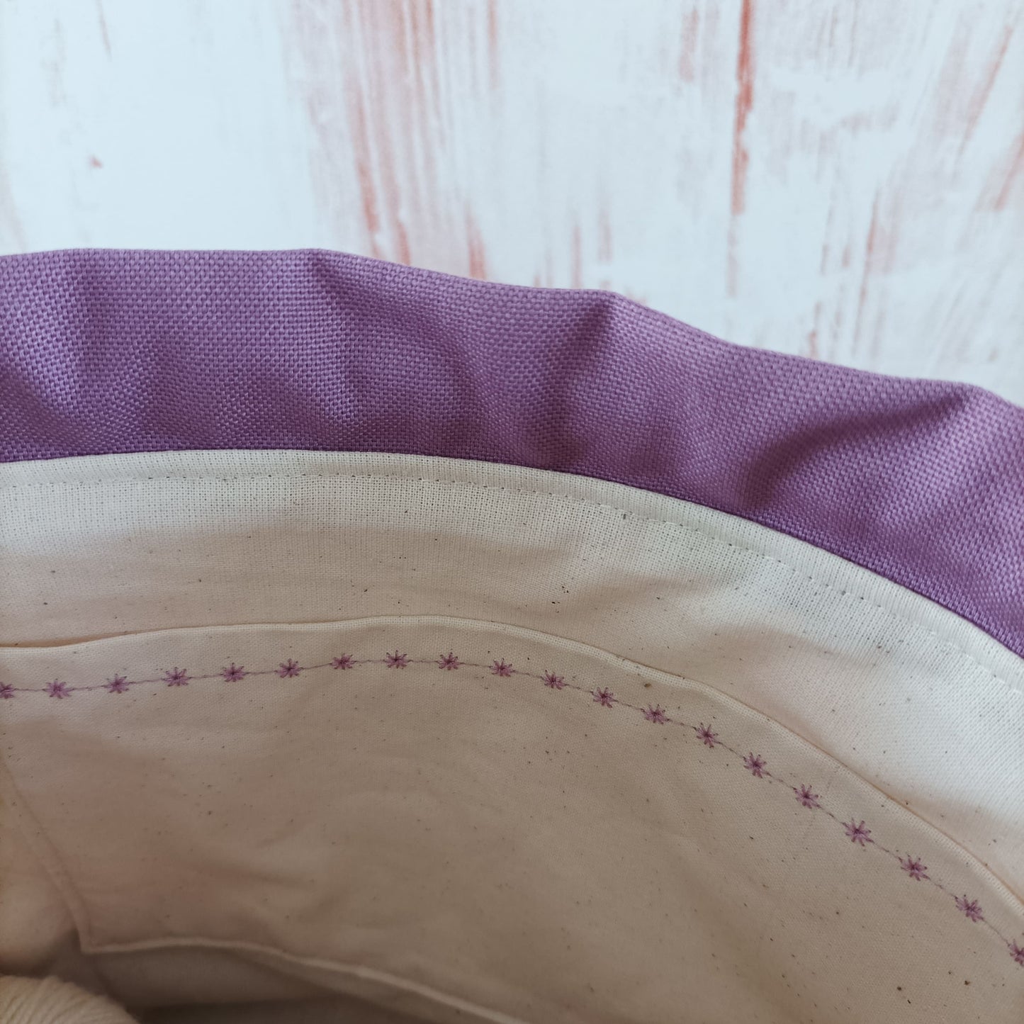 Projekttasche mit Kordelzug Größe S | Motiv Krokusse