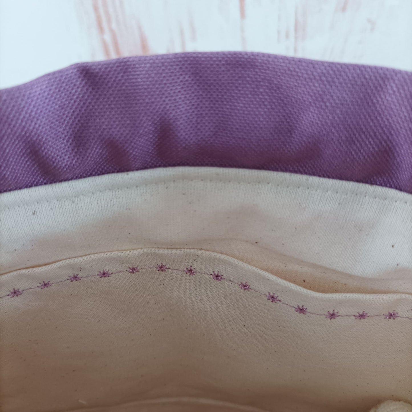 Projekttasche mit Kordelzug Größe S | Motiv Krokusse