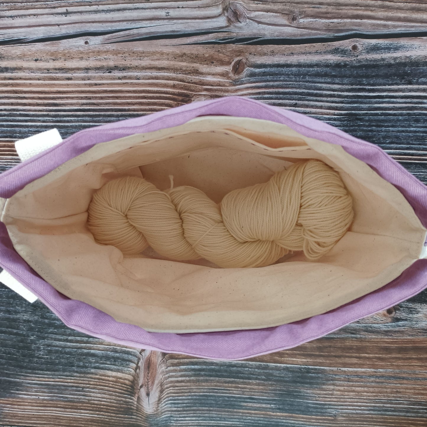 Projekttasche mit Kordelzug Größe S | Motiv Krokusse