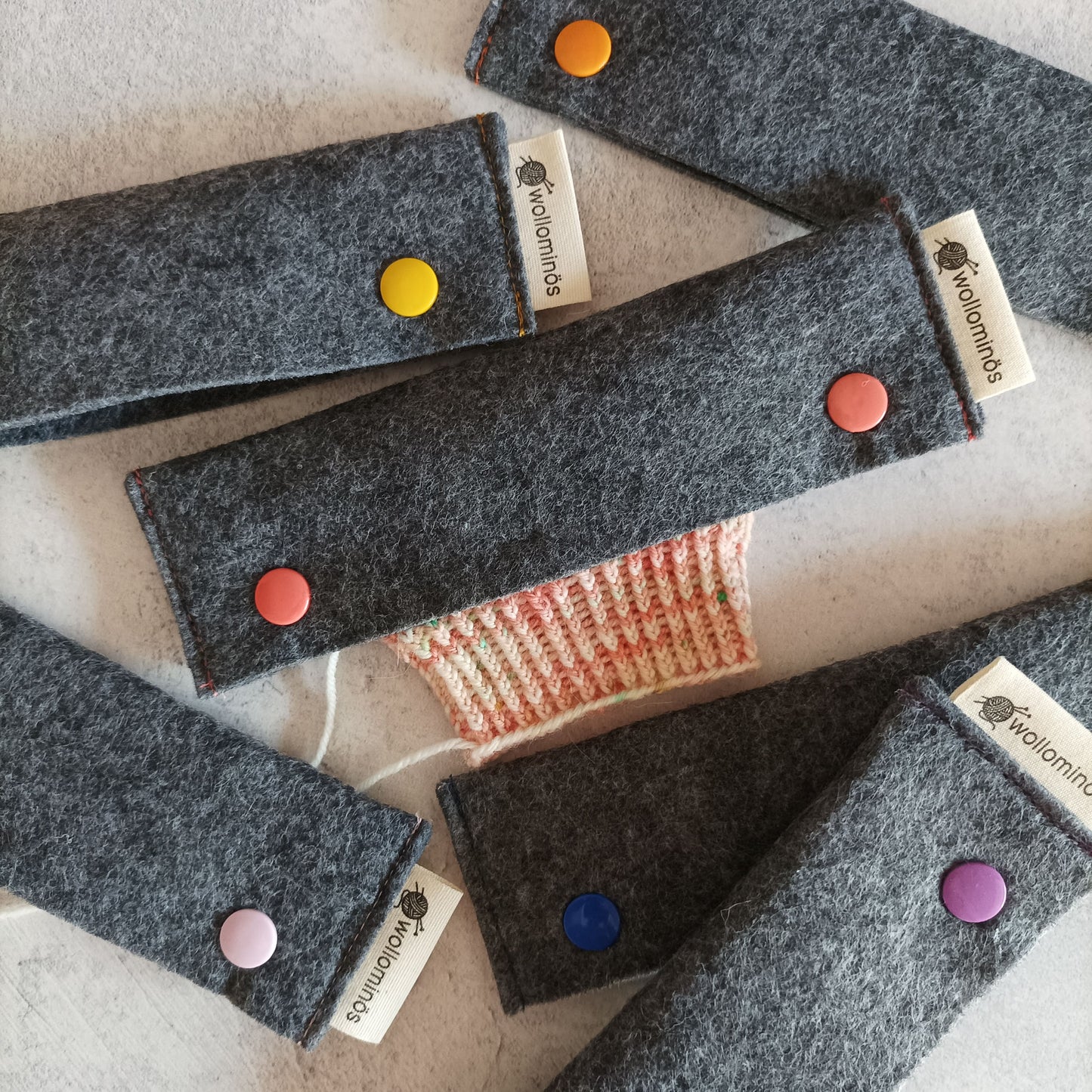 Nadelgarage aus Filz zur Aufbewahrung von Nadelspielen in 15 cm Länge | verschiedene Farben