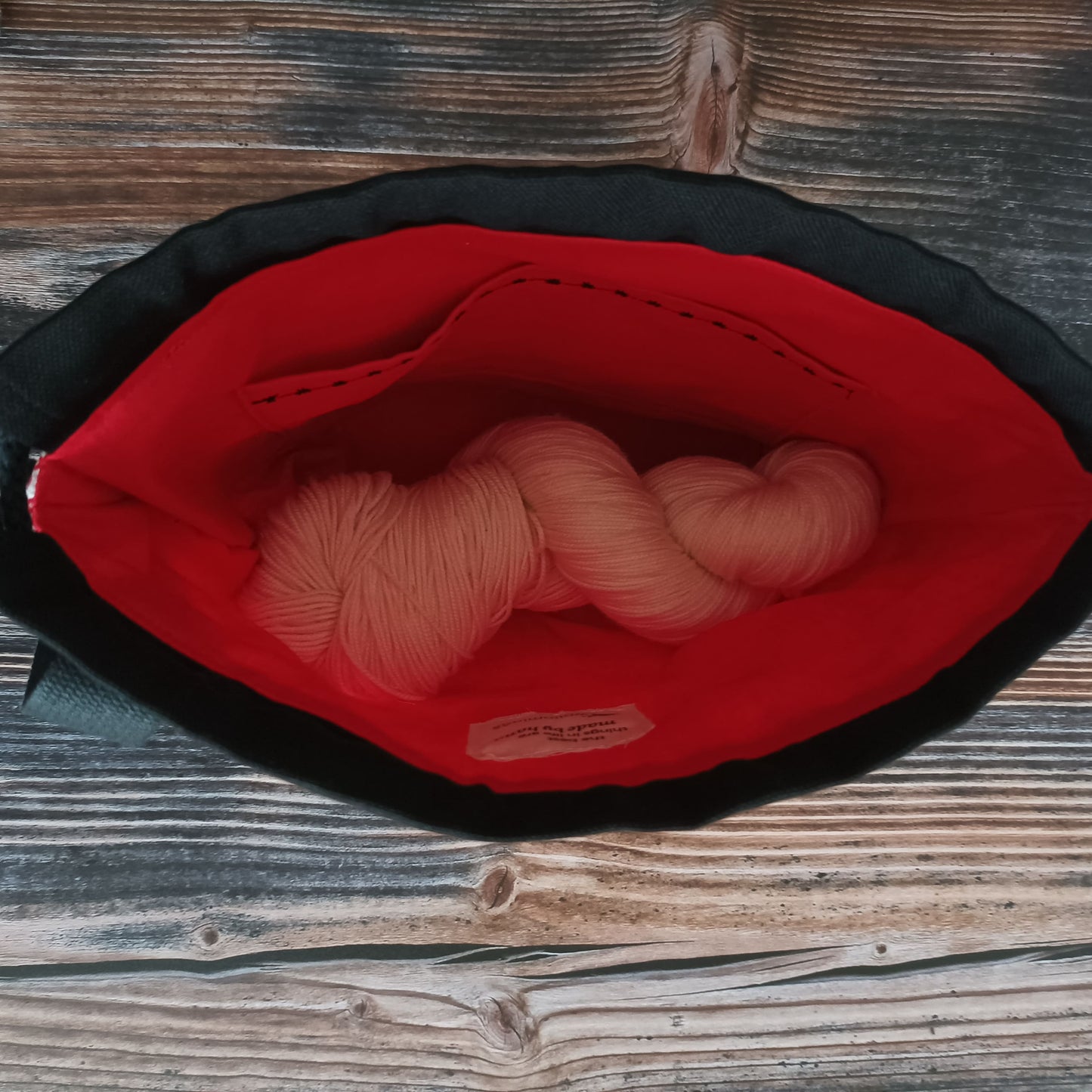 Projekttasche mit Kordelzug Größe S | Motiv Knittinglove