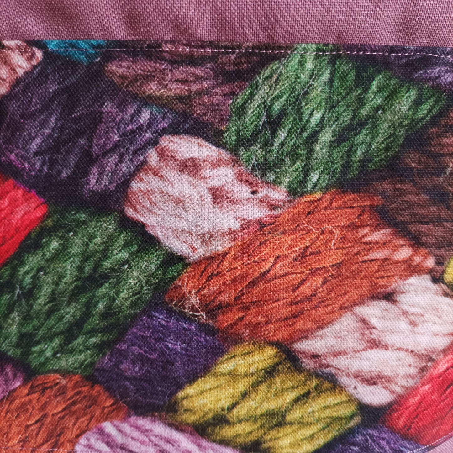 Projekttasche mit Kordelzug Größe M | Motiv Maschenliebe