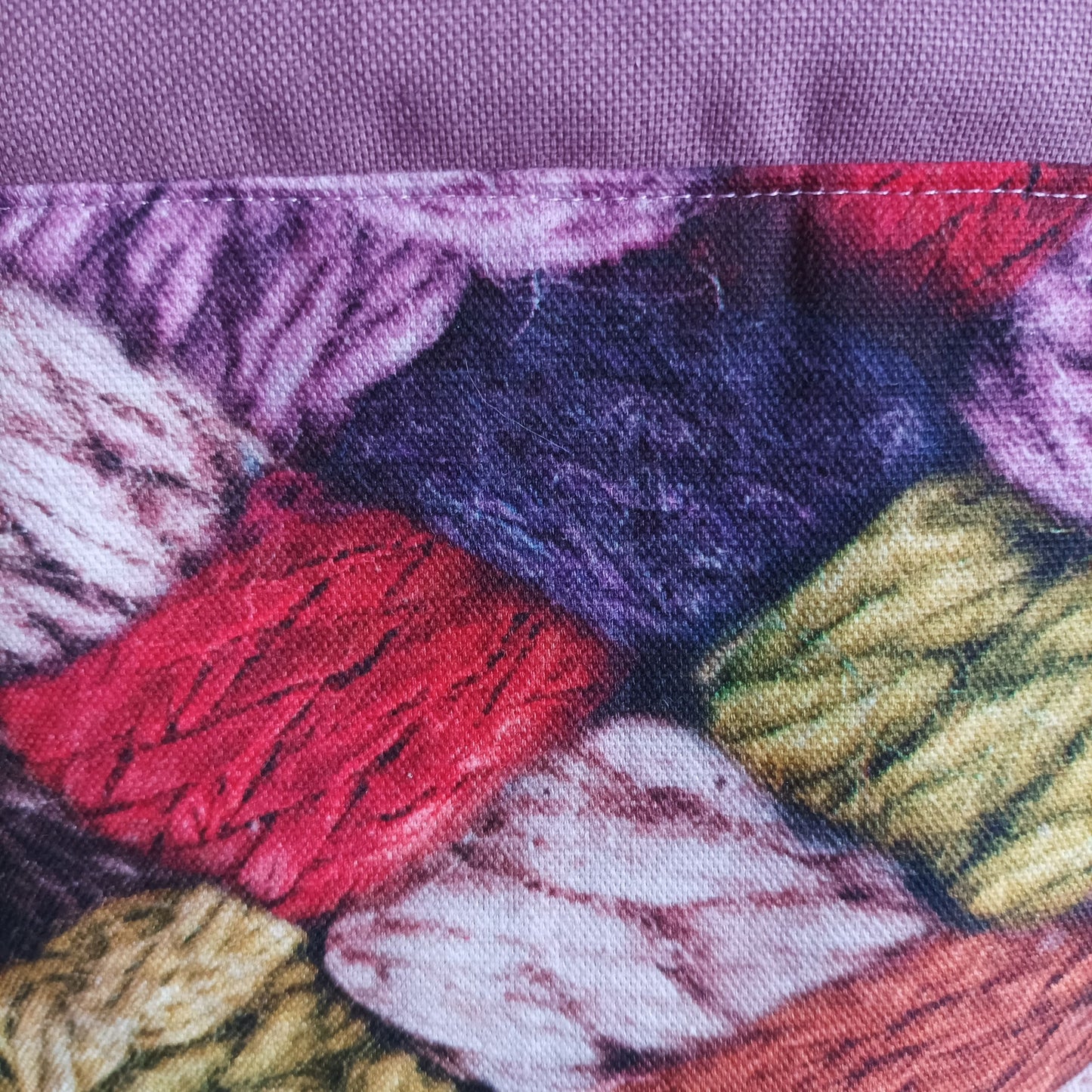 Projekttasche mit Kordelzug Größe S | Motiv Maschenliebe