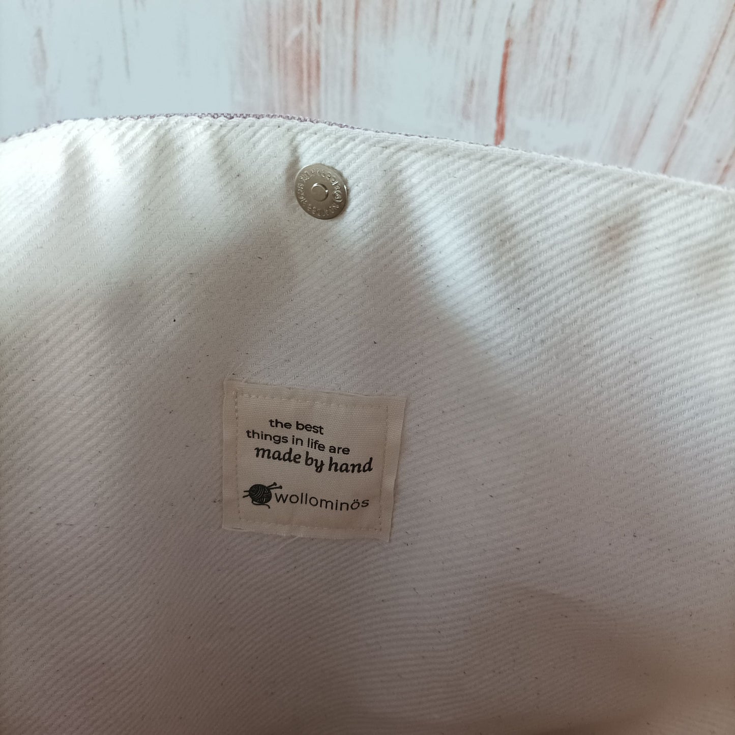 Shopper | Mauve mit Blumen