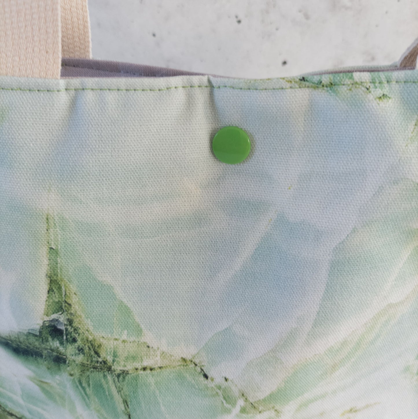 Projekttasche mit Druckknopf Größe S | Motiv Marmor