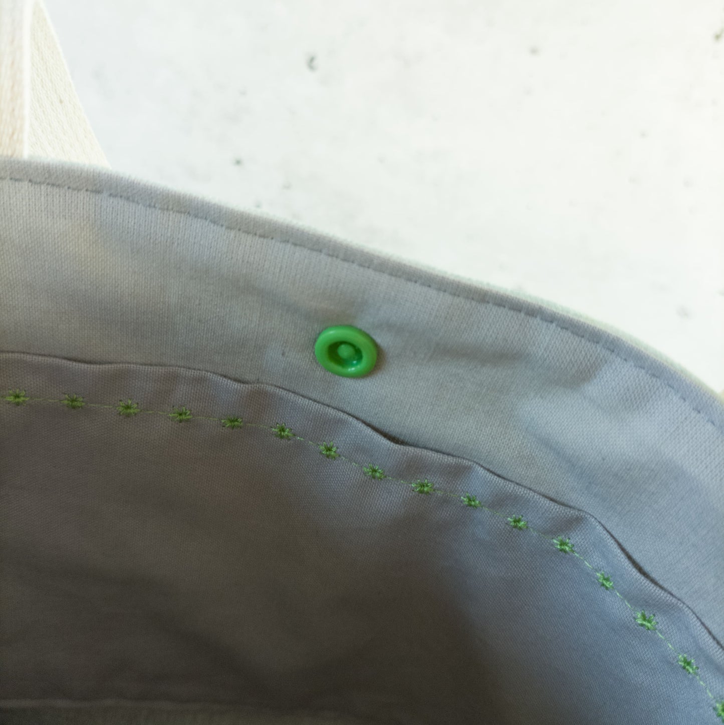 Projekttasche mit Druckknopf Größe S | Motiv Marmor