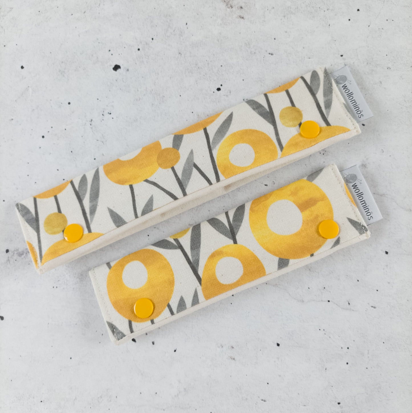 Nadelgarage zur Aufbewahrung von Nadelspielen in 15 cm oder 20 cm Länge | Motiv Retroflowers