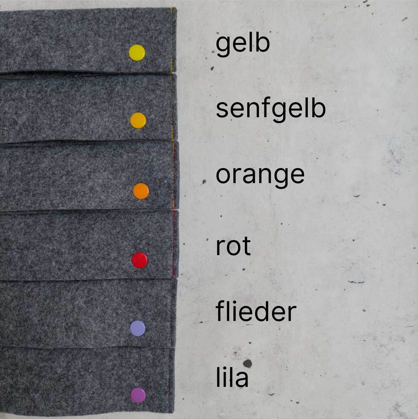 Nadelgarage aus Filz zur Aufbewahrung von Nadelspielen in 20 cm Länge | verschiedene Farben