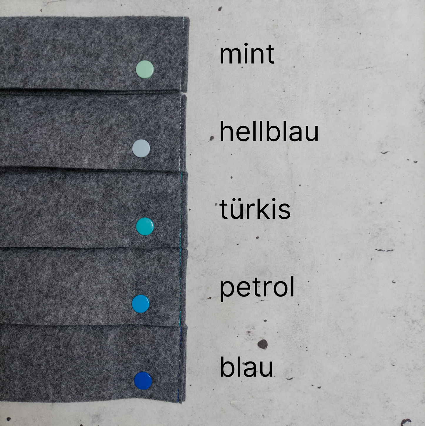 Nadelgarage aus Filz zur Aufbewahrung von Nadelspielen in 20 cm Länge | verschiedene Farben