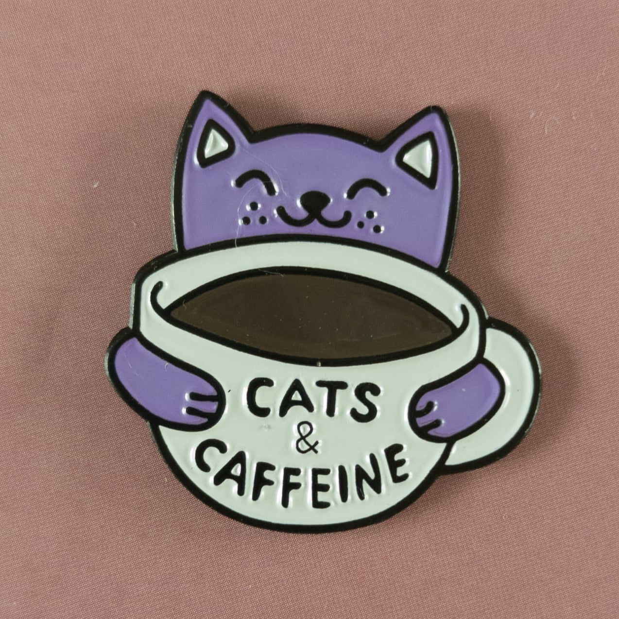 Emaille Pin | Motiv Cats & Caffeine