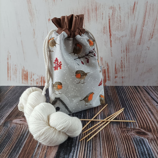 Projektbeutel | Stricktasche für unterwegs | Motiv Rotkelchen