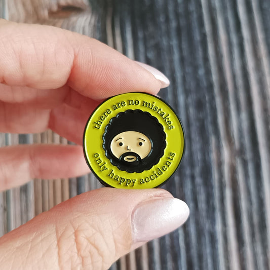 Emaille Pin | Motiv there are no mistakes - only happy accidents