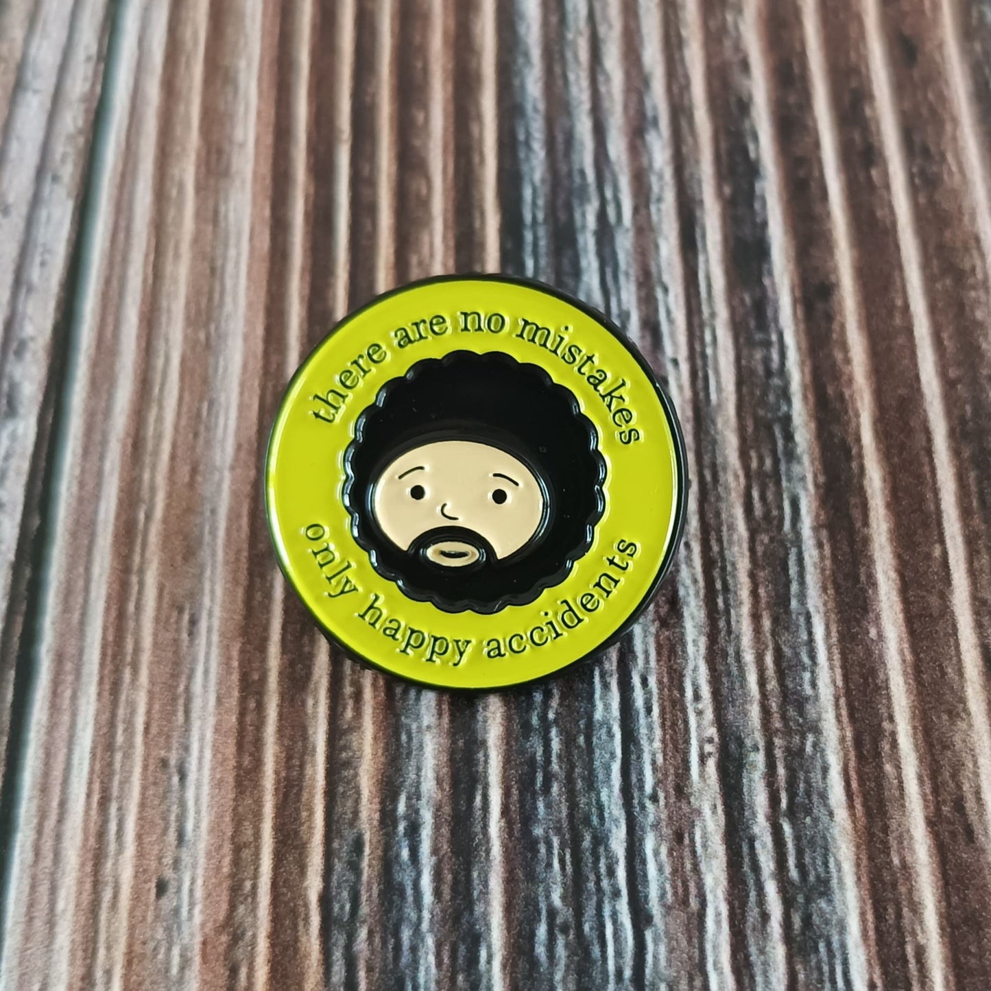 Emaille Pin | Motiv there are no mistakes - only happy accidents