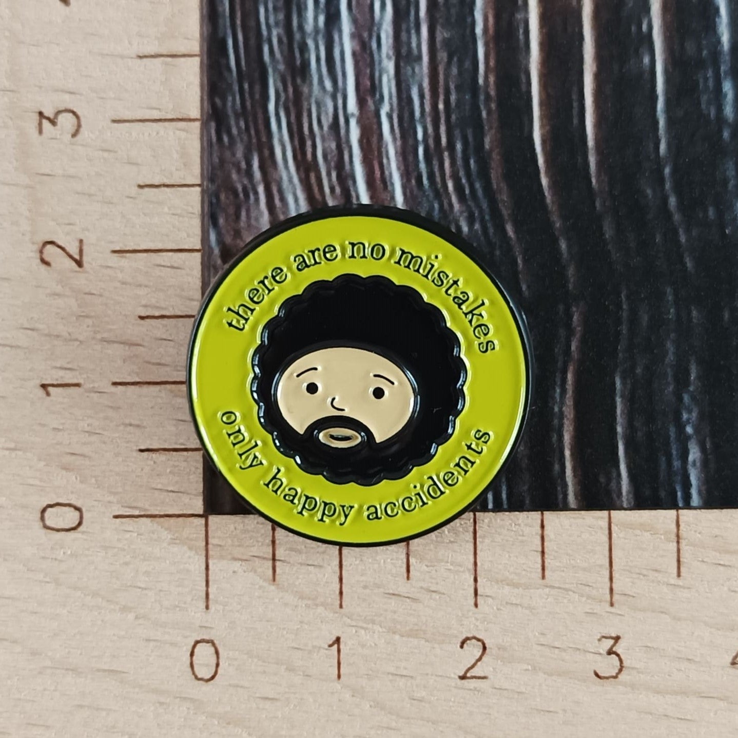 Emaille Pin | Motiv there are no mistakes - only happy accidents