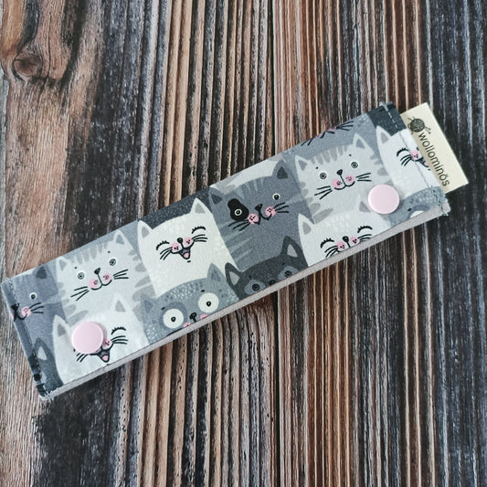 Nadelgarage zur Aufbewahrung von Nadelspielen in 15 cm Länge | Motiv Cats