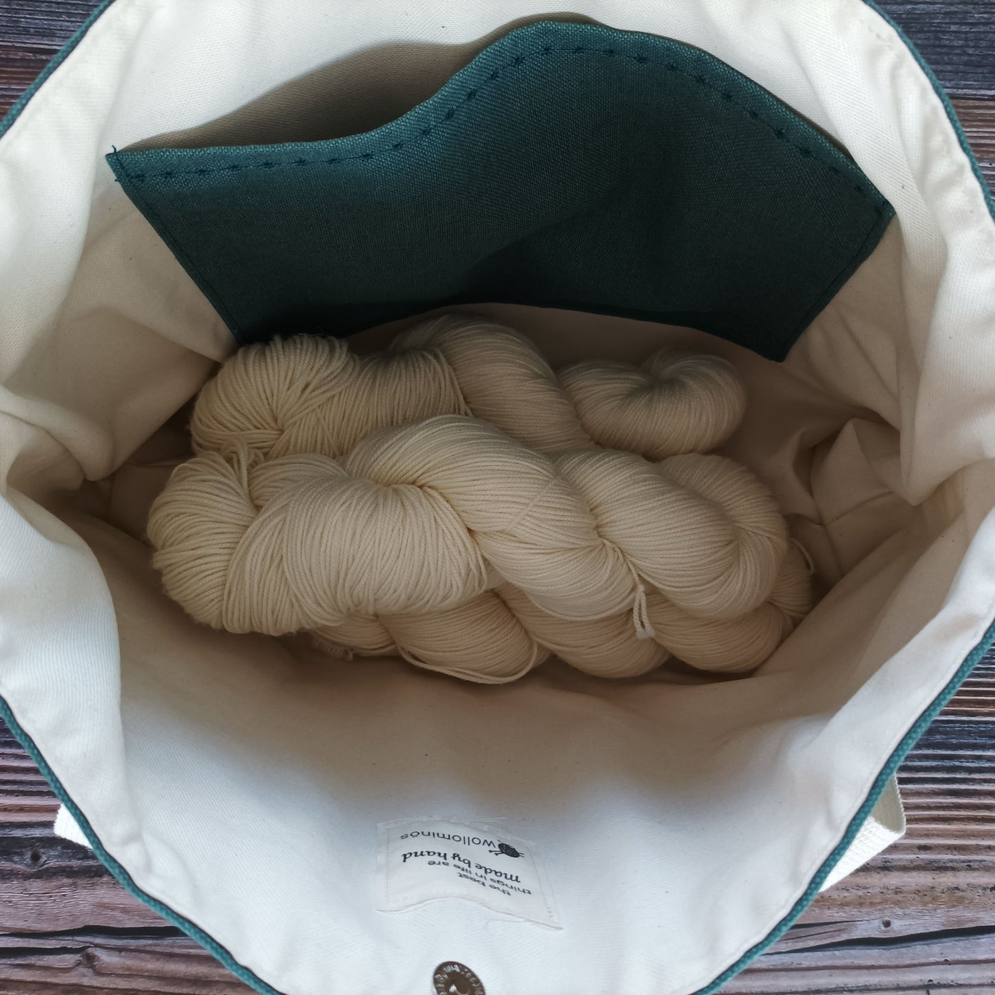 Shopper | Grün mit musizierenden Waldtieren