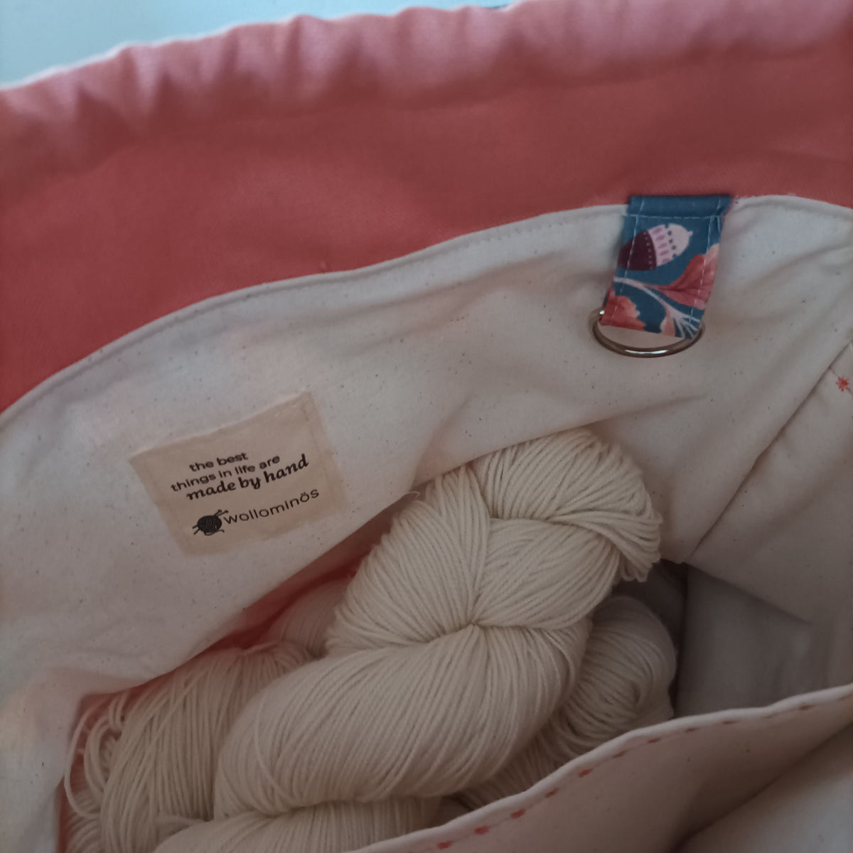 Projekttasche mit Kordelzug Größe M | Motiv Eicheln