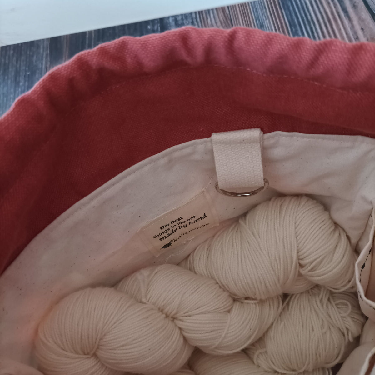 Projekttasche mit Kordelzug Größe S | Motiv Eichhörnchen