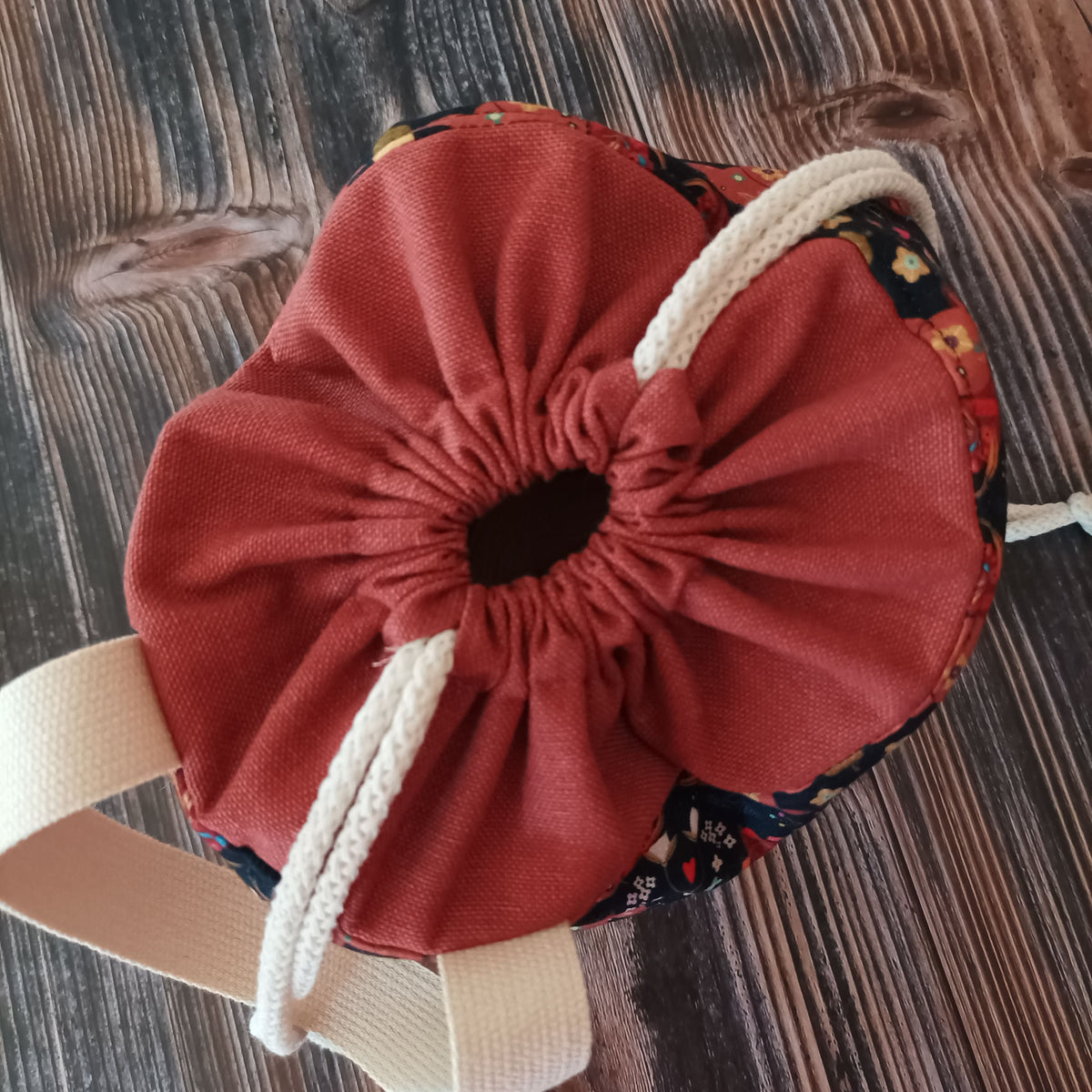 Projekttasche mit Kordelzug Größe S | Motiv Eichhörnchen