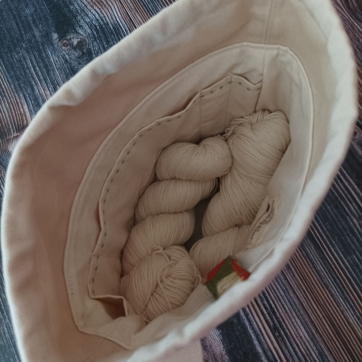 Projekttasche mit Kordelzug Größe S | Motiv Fliegenpilze