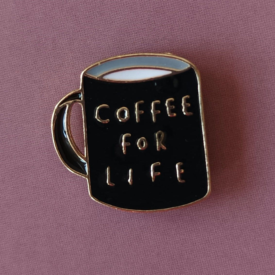 Emaille Pin | Motiv Coffee for life